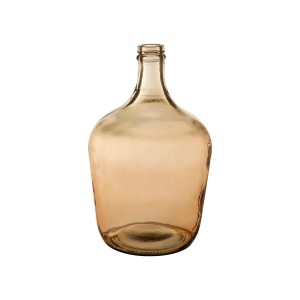 Dekoracyjny wazon szklany Demi 18 cm x 30 cm bursztynowy